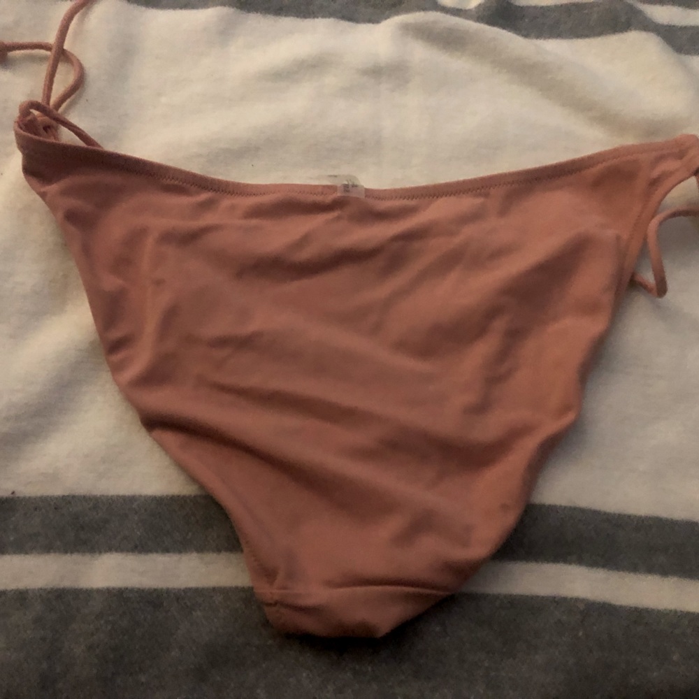 Super Pretty Peachy Taupe String Bikini - image 1